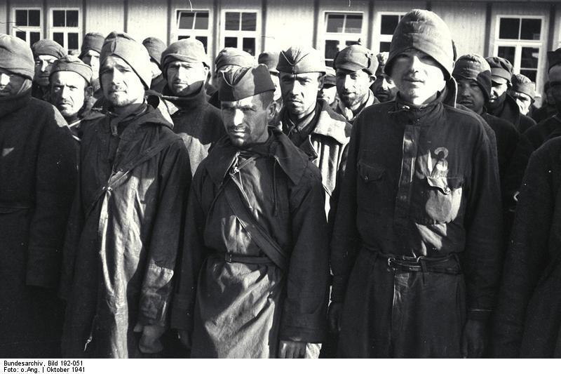 campo di concentramento mauthausen - soldati russi catturati Foto campo di concentramento mauthausen - soldati russi catturati