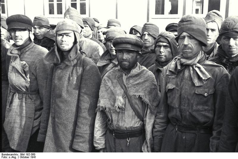 campo di concentramento mauthausen - soldati russi catturati Foto campo di concentramento mauthausen - soldati russi catturati