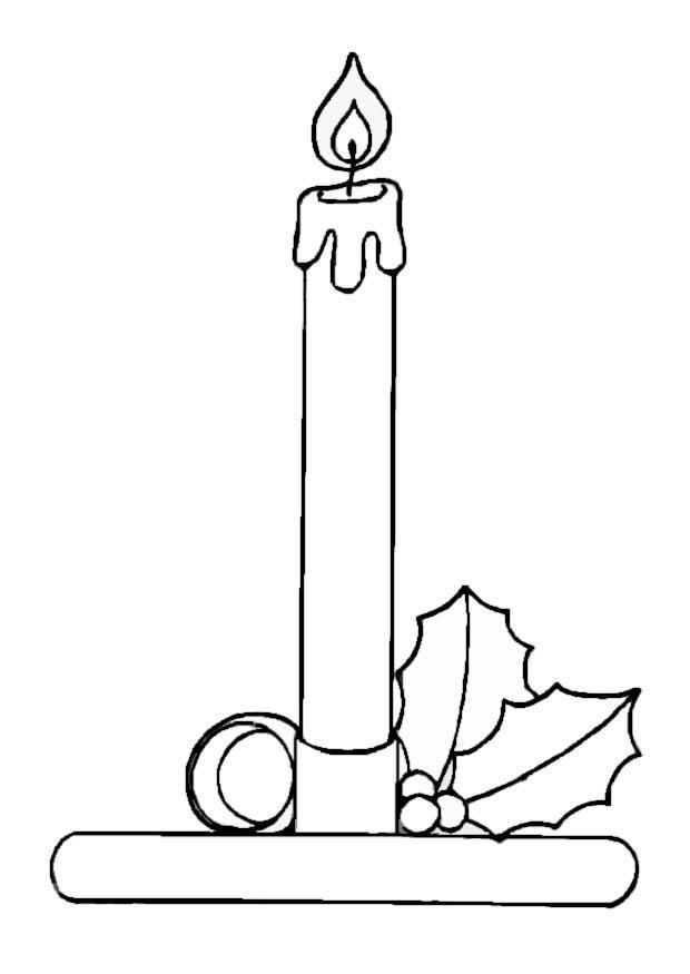 candela Disegno da colorare candela