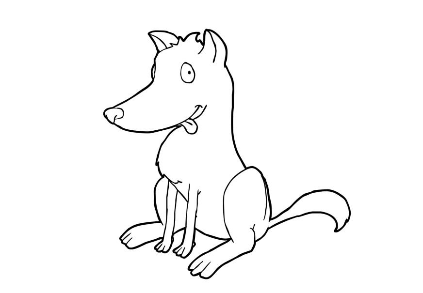 cane Disegno da colorare cane