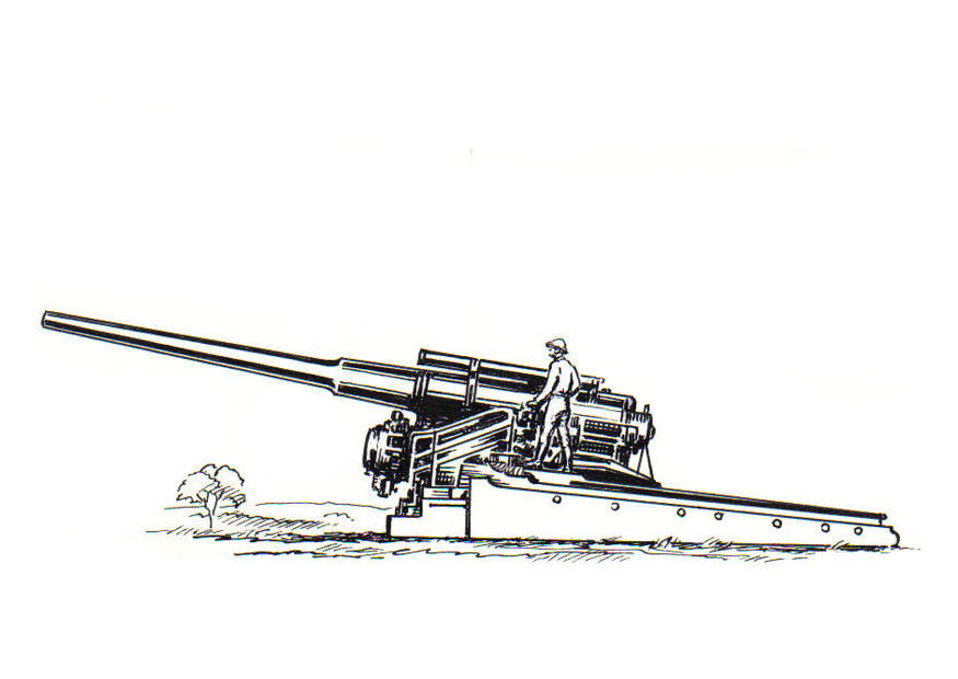cannone Disegno da colorare cannone