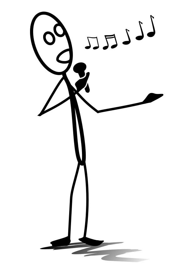 cantare Disegno da colorare cantare