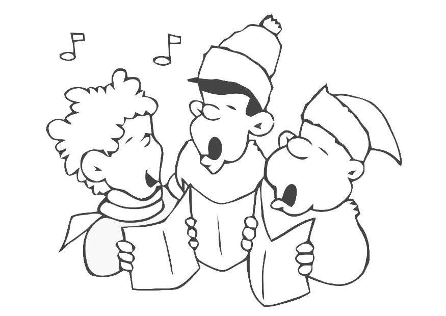 canzone di natale Disegno da colorare canzone di natale