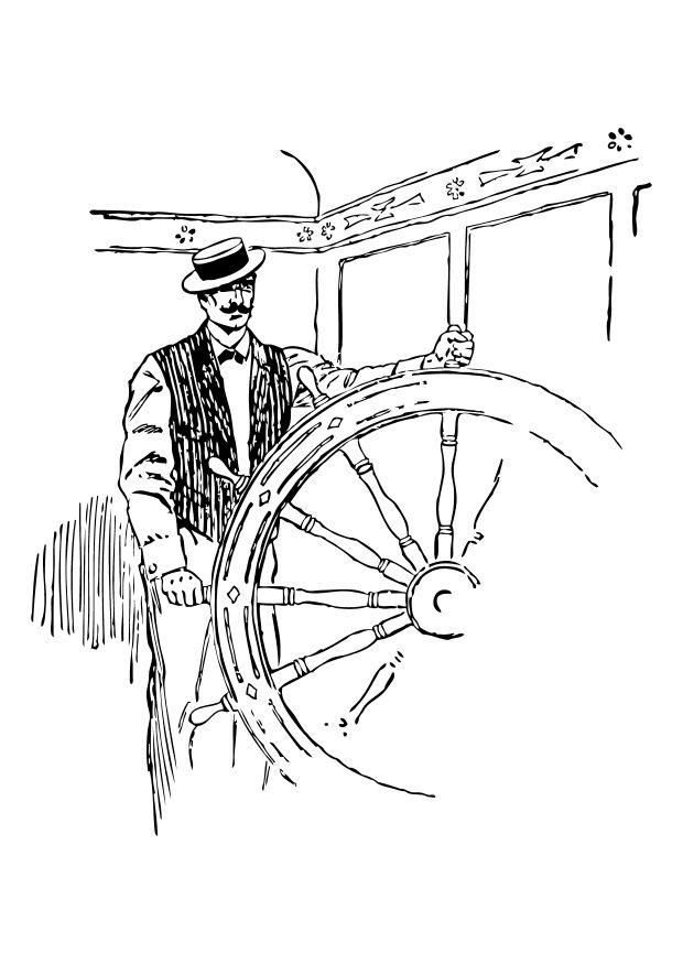 capitano Disegno da colorare capitano