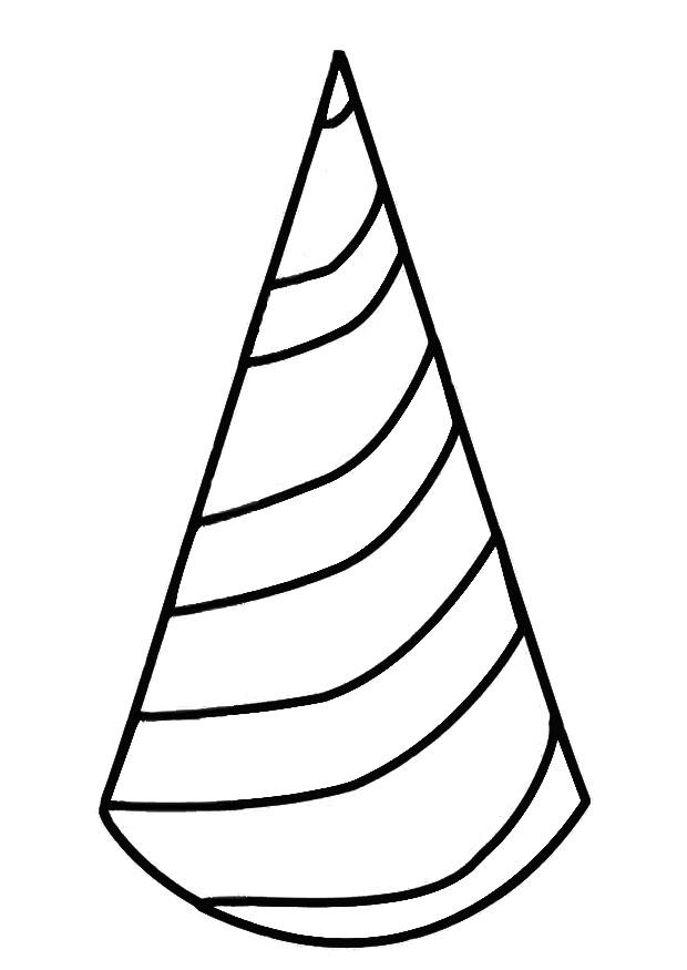 cappellino da festa Disegno da colorare cappellino da festa