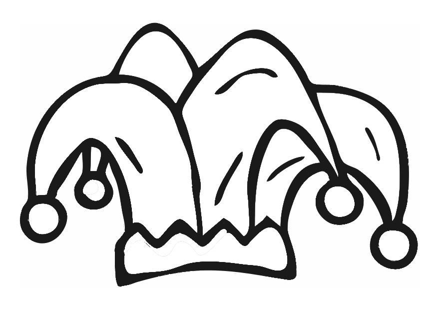 cappello da giullare Disegno da colorare cappello da giullare