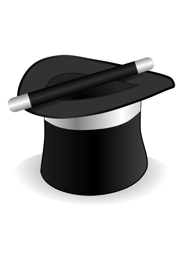 cappello del mago Disegno da colorare cappello del mago