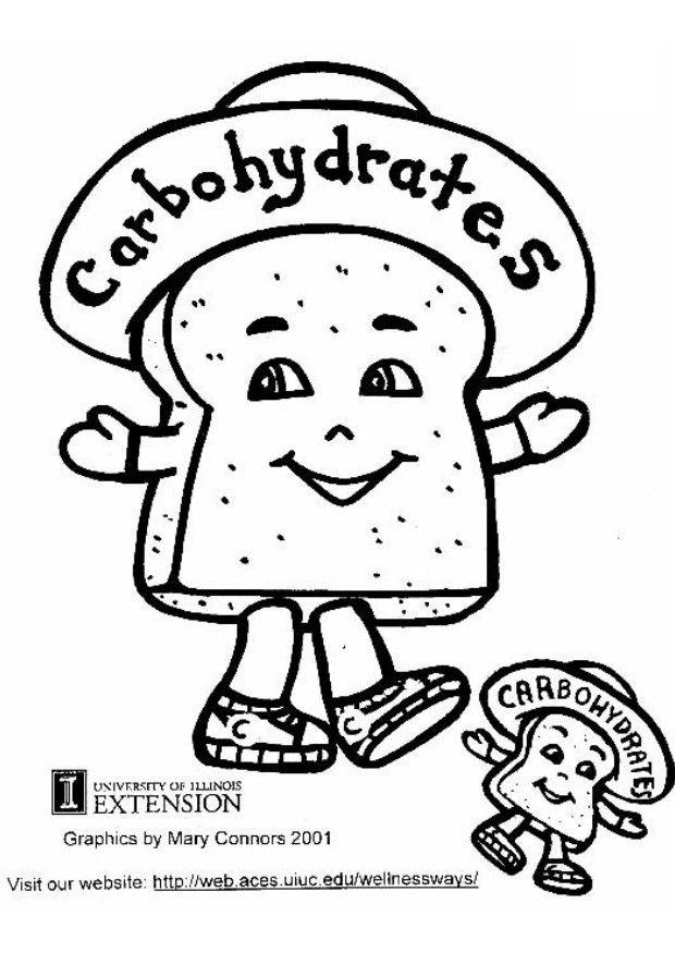 carboidrati Disegno da colorare carboidrati