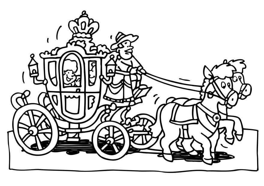 carrozza reale Disegno da colorare carrozza reale