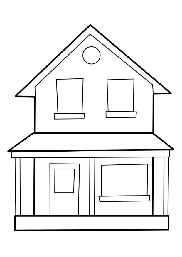 Disegno da colorare casa