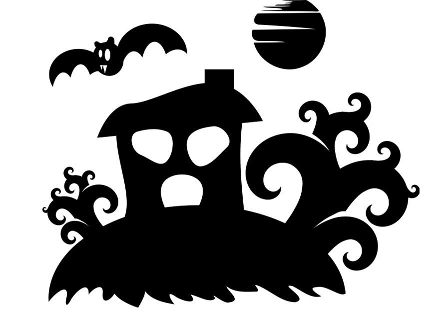 casa dei fantasmi Disegno da colorare casa dei fantasmi