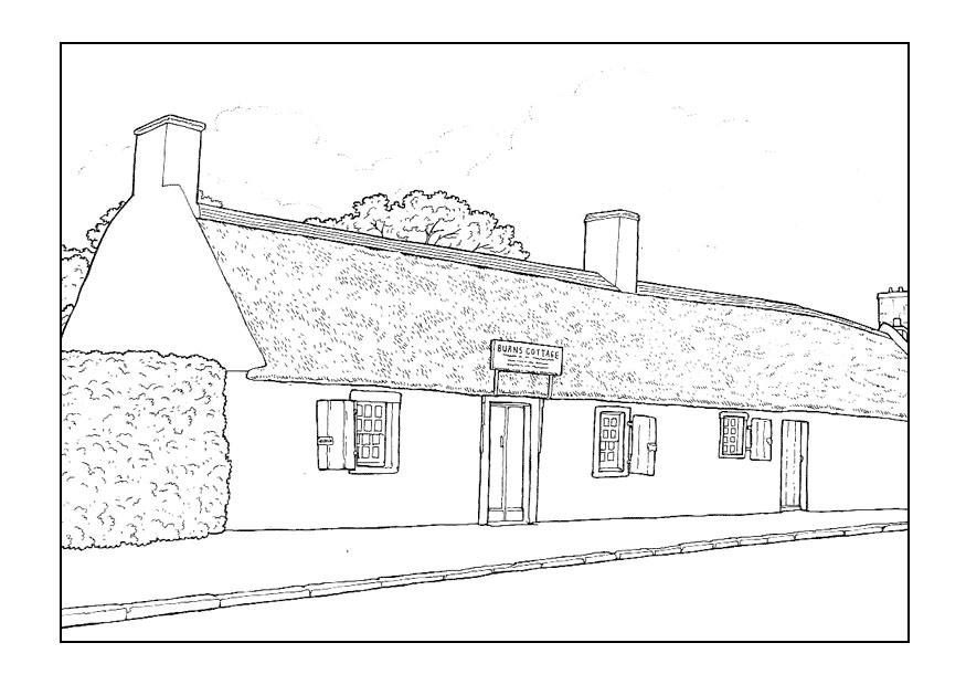 casale 18esimo secolo Disegno da colorare casale 18esimo secolo