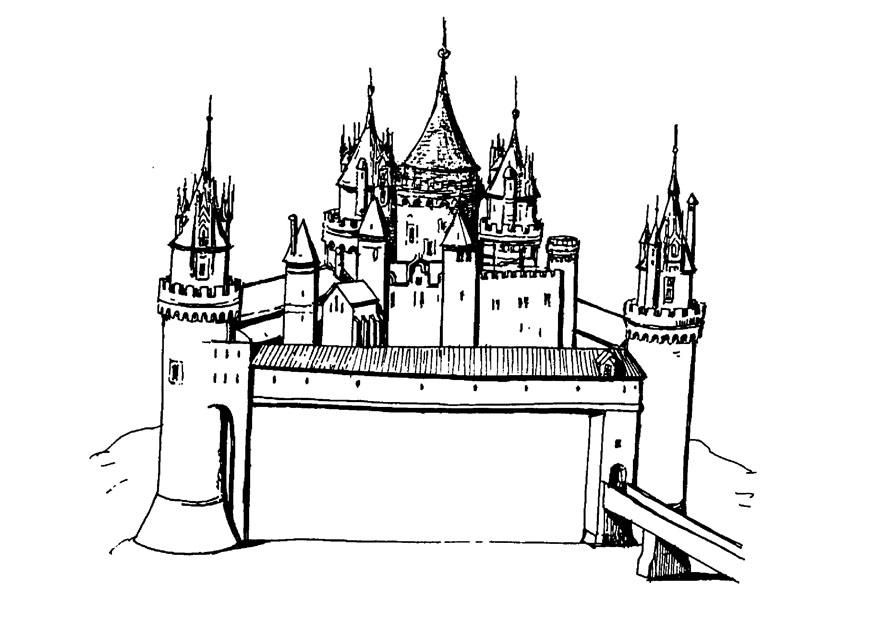 castello Disegno da colorare castello