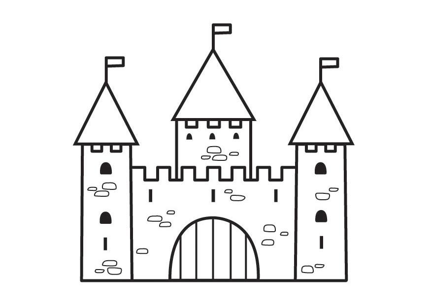 castello 2 Disegno da colorare castello 2