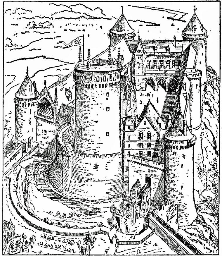 castello di coucy Disegno da colorare castello di coucy