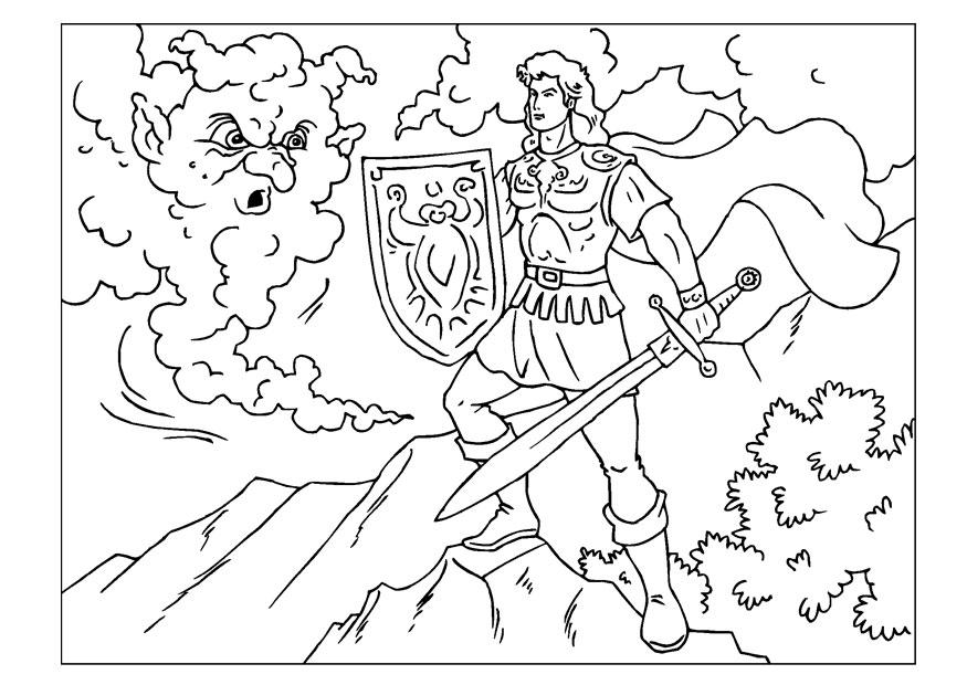 cavalliere Disegno da colorare cavalliere