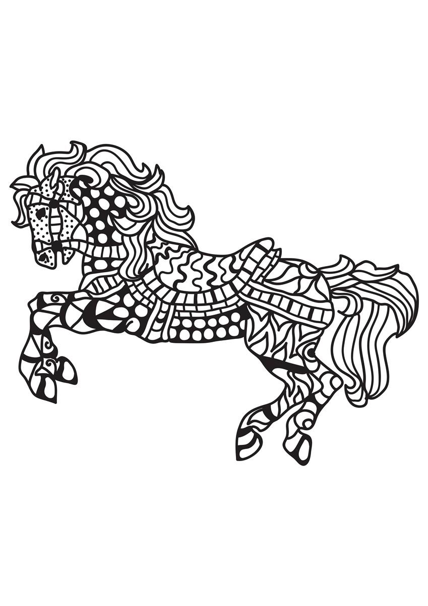 cavallo sellato Disegno da colorare cavallo sellato
