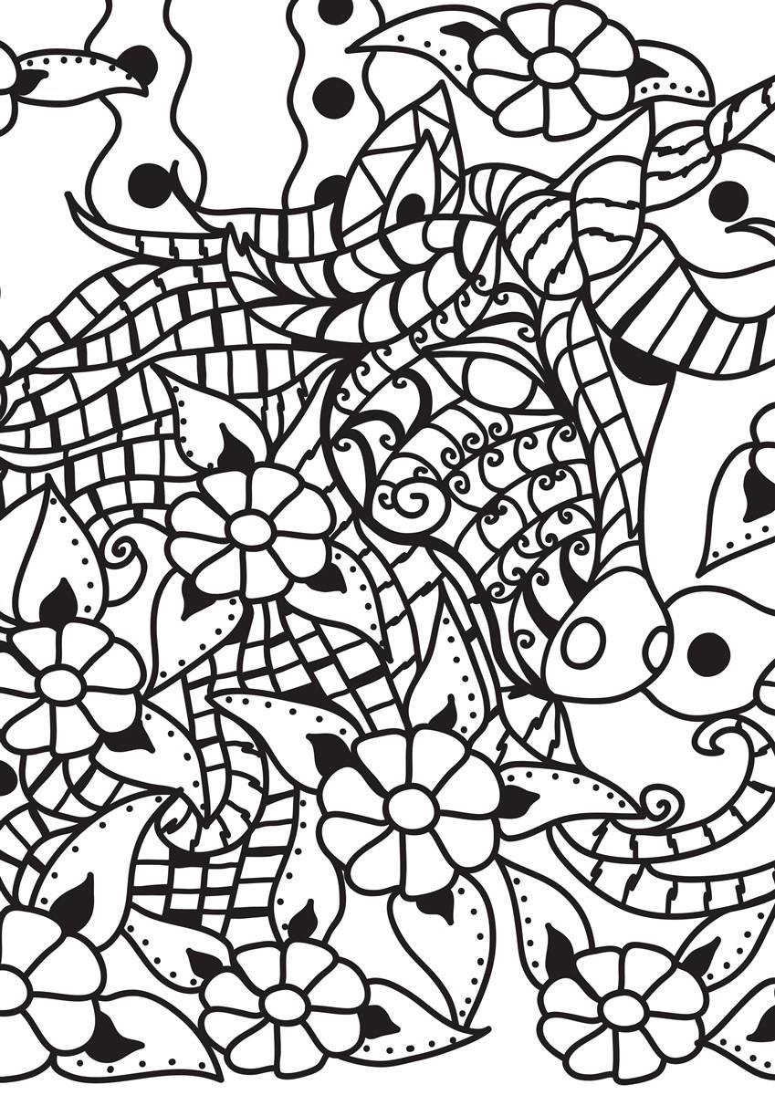 cavallo tra le piante Disegno da colorare cavallo tra le piante