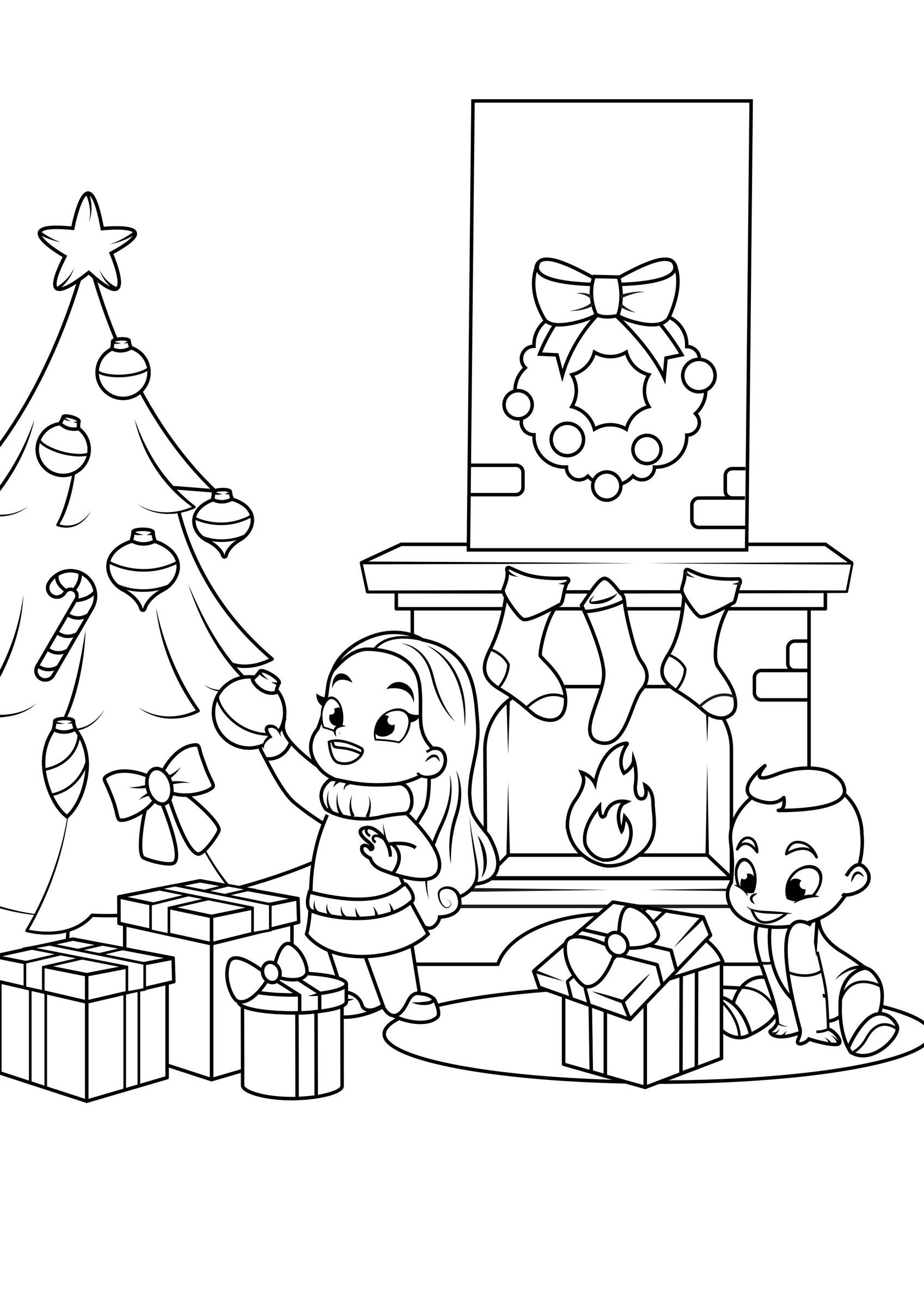 celebrare il natale Disegno da colorare celebrare il natale