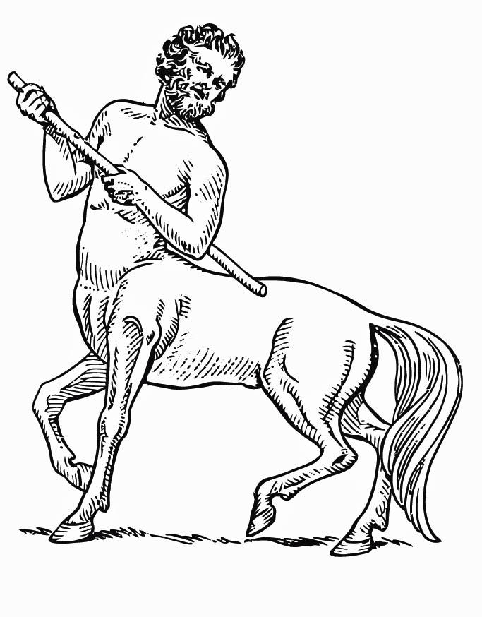 centauro Disegno da colorare centauro