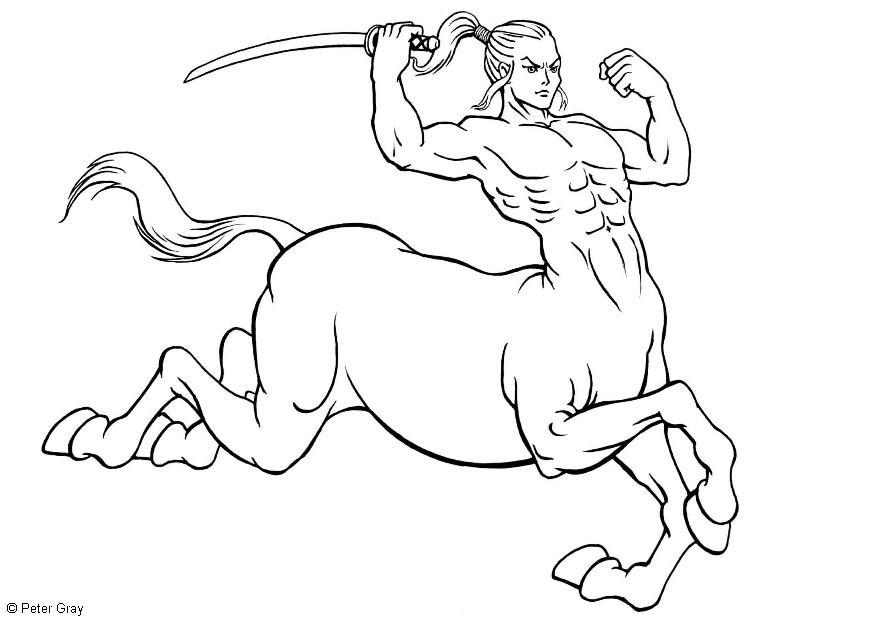 centauro Disegno da colorare centauro