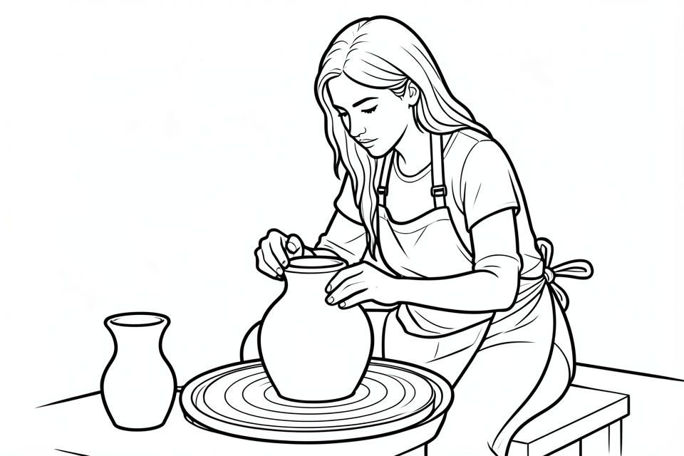 Disegno da colorare ceramica
