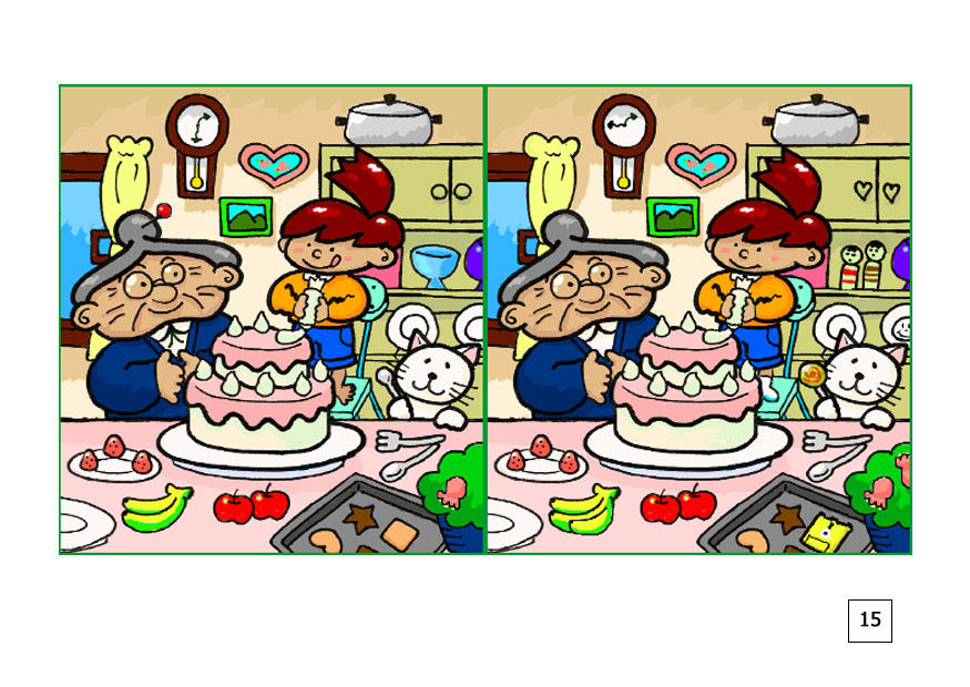 cerca le differenze - fare una torta immagine cerca le differenze - fare una torta