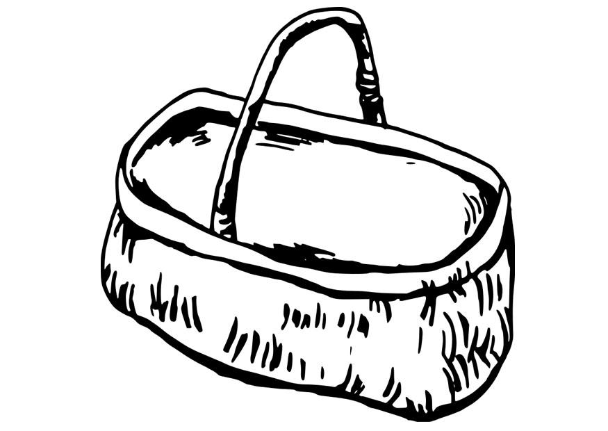 cesta Disegno da colorare cesta