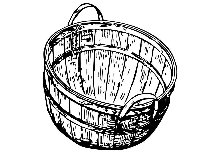 cesto Disegno da colorare cesto