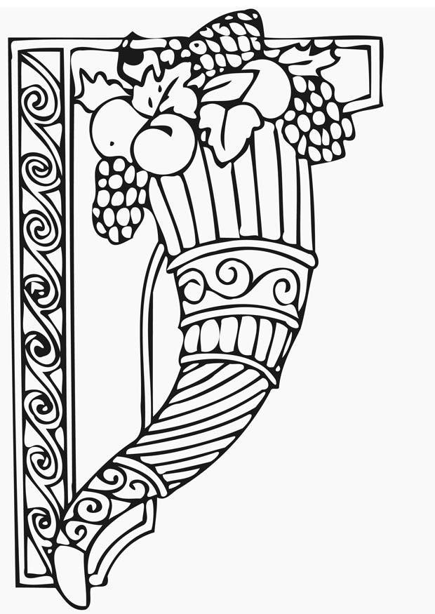 cesto del ringraziamento Disegno da colorare cesto del ringraziamento