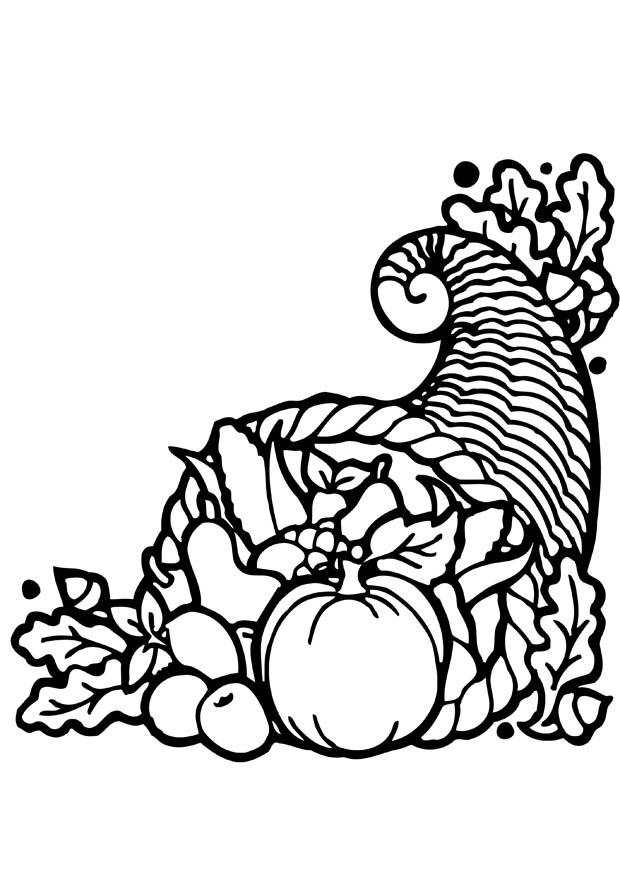 cesto ringraziamento Disegno da colorare cesto ringraziamento