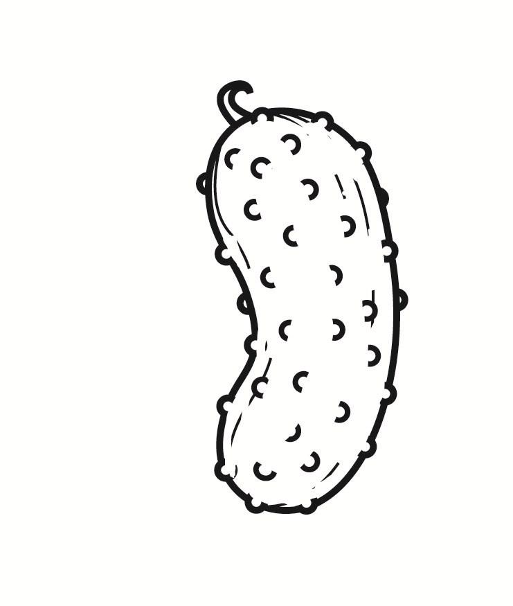 cetriolo Disegno da colorare cetriolo