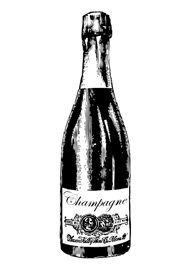 champagne Disegno da colorare champagne