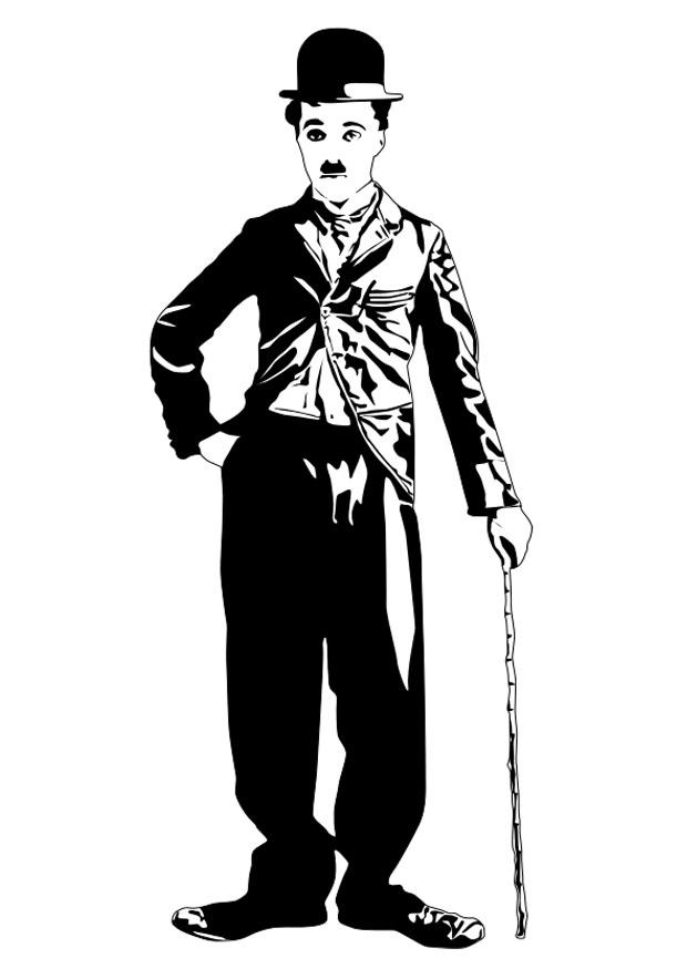 charlie chaplin Disegno da colorare charlie chaplin