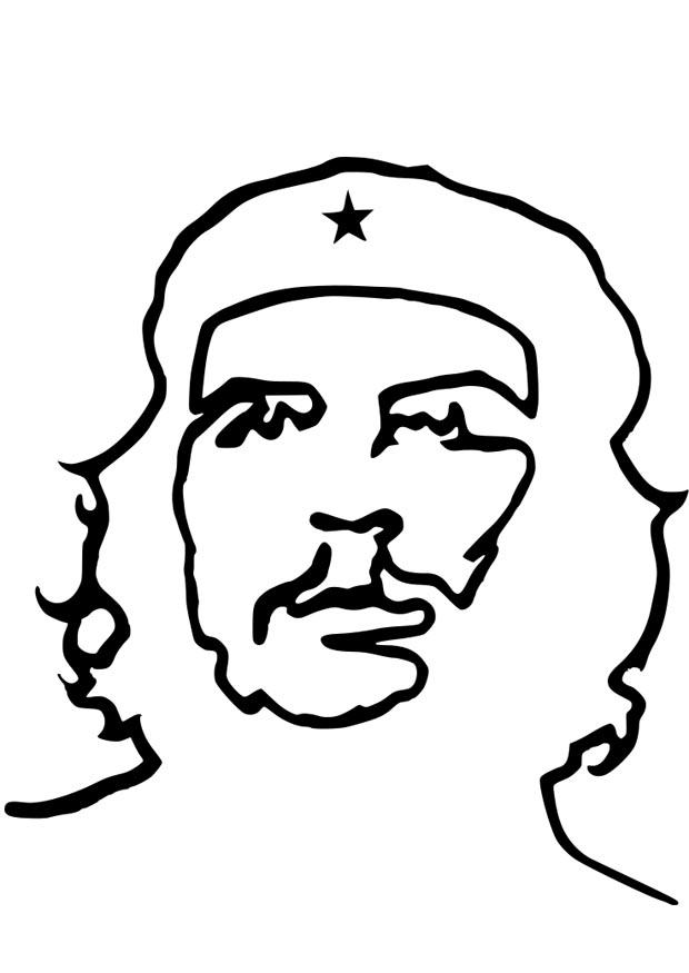 che guevara Disegno da colorare che guevara