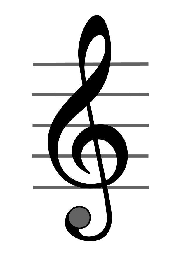 chiave musicale Disegno da colorare chiave musicale