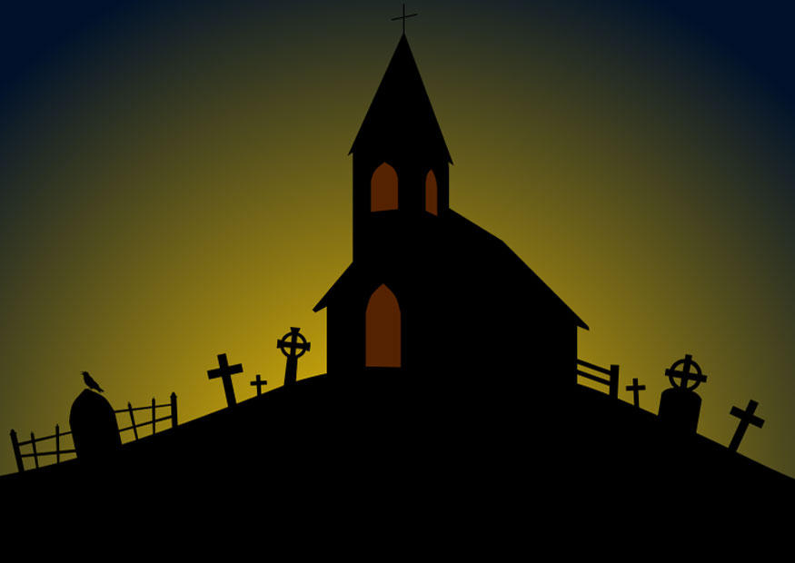 chiesa halloween immagine chiesa halloween