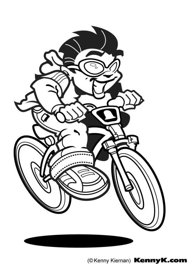 ciclista Disegno da colorare ciclista