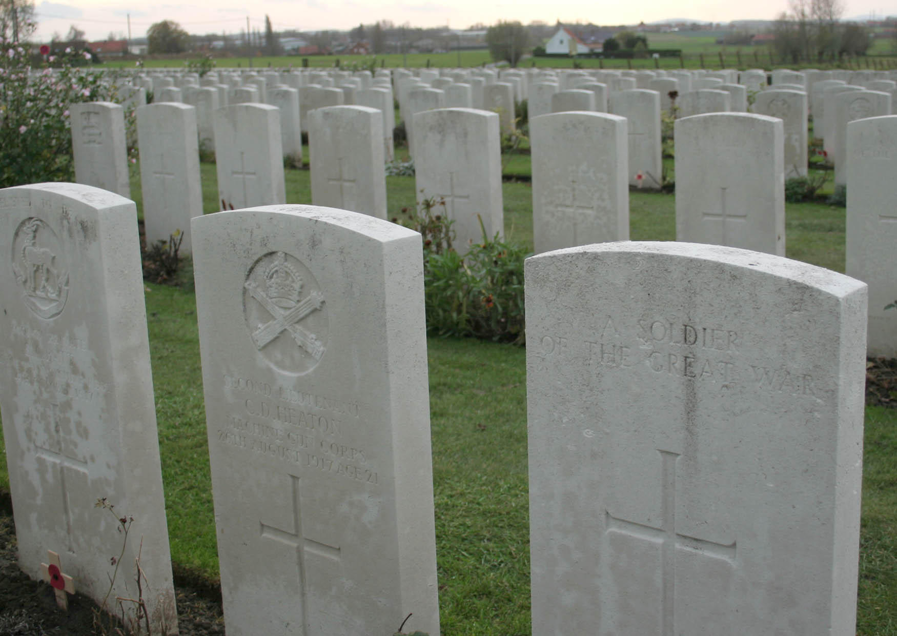 cimitero tyne cot Foto cimitero tyne cot