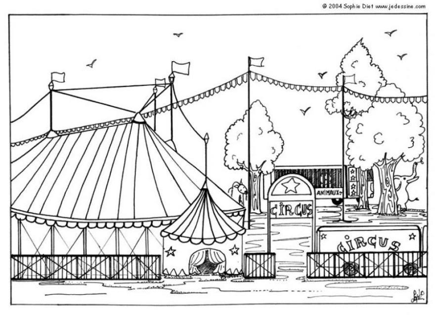 circo Disegno da colorare circo