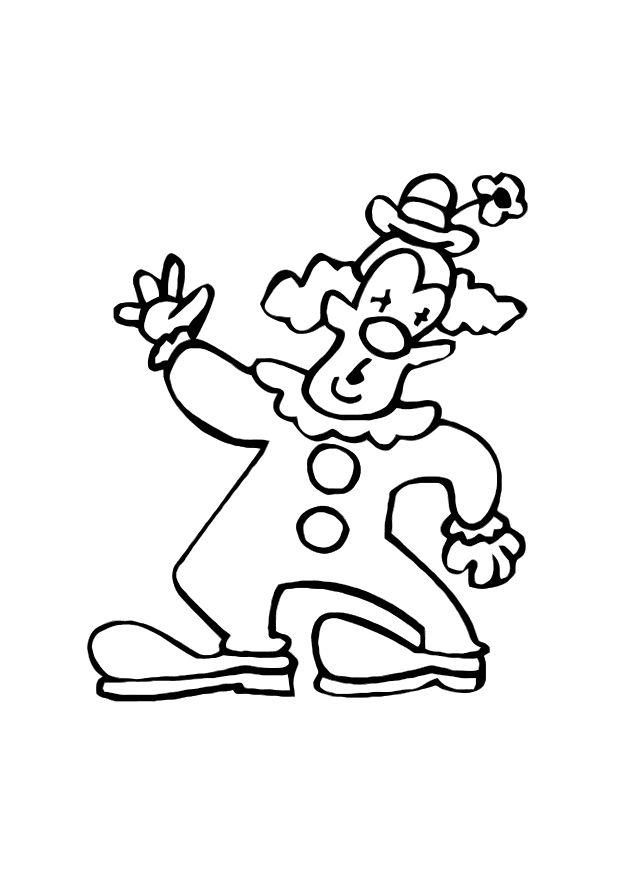 clown Disegno da colorare clown