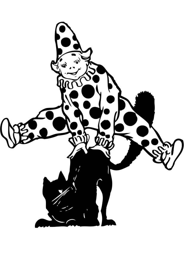 clown Disegno da colorare clown