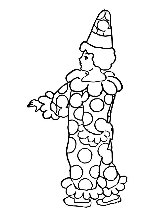 clown Disegno da colorare clown