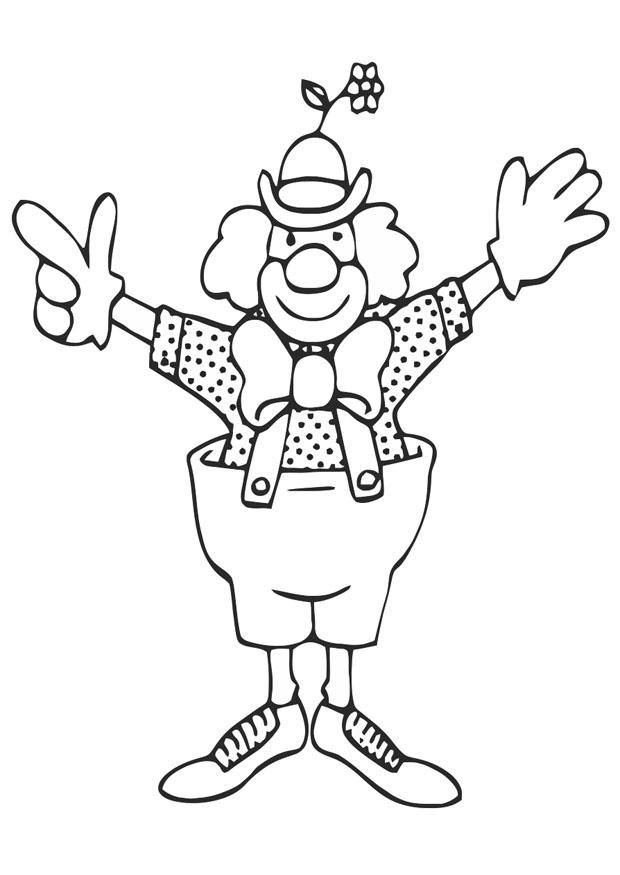 clown Disegno da colorare clown