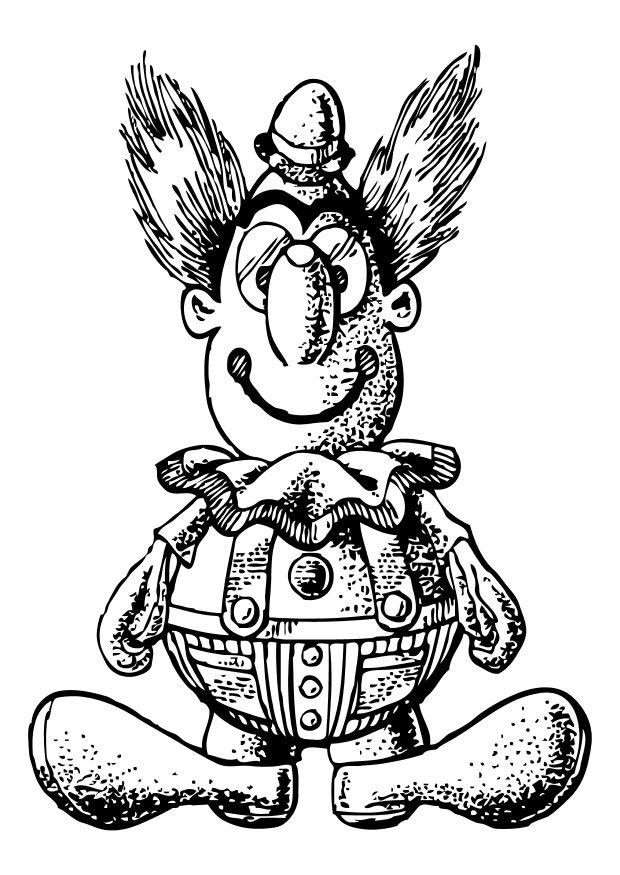 clown Disegno da colorare clown