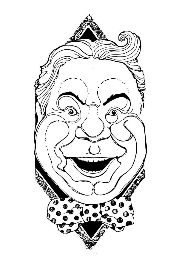 clown Disegno da colorare clown