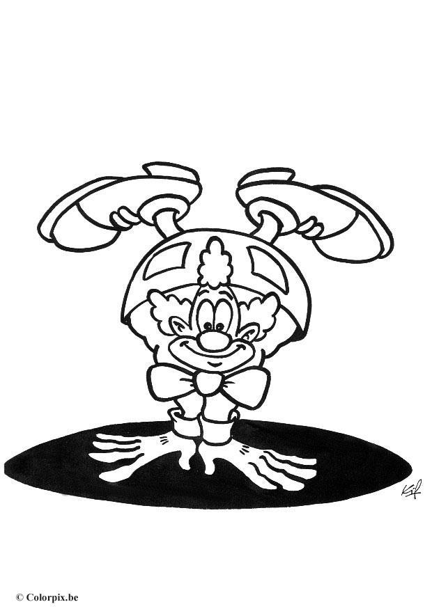 clown Disegno da colorare clown