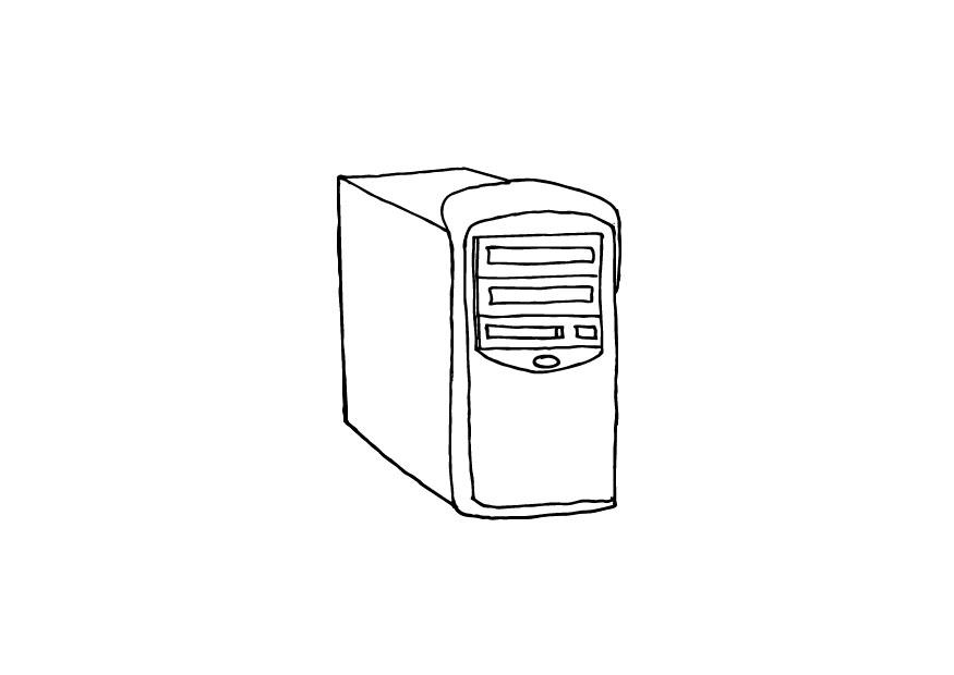 computer Disegno da colorare computer