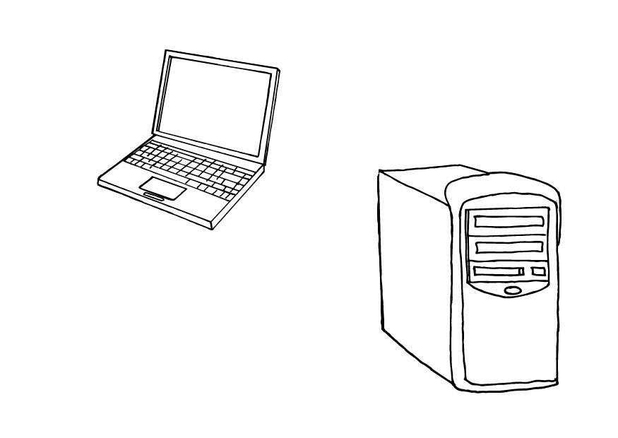 computer Disegno da colorare computer