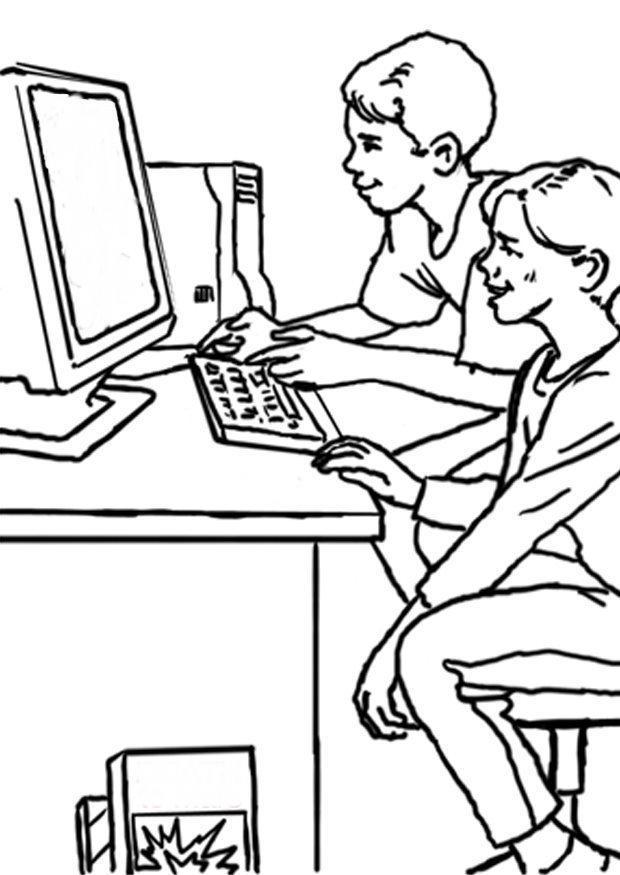 computer Disegno da colorare computer